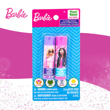 Load image into Gallery viewer, Barbie 2pc Flavoured Lip Balm Non Toxic – Plant Based Makeup Toys for Kids Ages 3 and Up