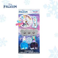 Load image into Gallery viewer, Disney Frozen Nail Polish Kit with Nail File and Toe Spacer – Water Based Makeup Toys for Kids Ages 3 years and Up