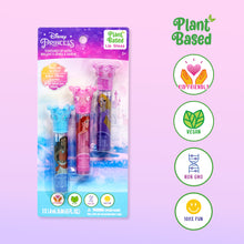 Load image into Gallery viewer, Disney Princess Flavoured Lip Gloss 3 Pieces Non Toxic – Plant Based Makeup Toys for Kids Ages 3 years and Up