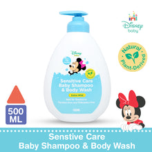 Load image into Gallery viewer, Lil Sunflower Disney NewBorn Shampoo and Body Wash Sensitive Care – Plant Derived, Paraben Free, Phthalate Free, Tear Free Safe for New born Babies