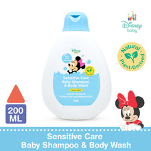 Load image into Gallery viewer, Lil Sunflower Disney NewBorn Shampoo and Body Wash Sensitive Care – Plant Derived, Paraben Free, Phthalate Free, Tear Free Safe for New born Babies
