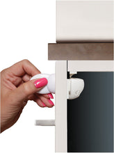 Load image into Gallery viewer, Dreambaby Easy Open & Close Adhesive Mag Locks - 2 Locks, 1 Key - White