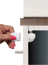 Load image into Gallery viewer, Dreambaby Easy Open & Close Adhesive Mag Locks - 2 Locks, 1 Key - White