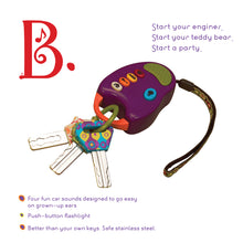 Load image into Gallery viewer, B. Toys Fun Keys Plum