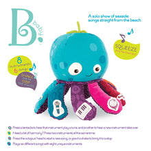 Load image into Gallery viewer, B. Toys Under the Sea Jamboree Musical Octopus