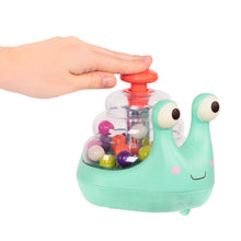 Load image into Gallery viewer, B. Toys Escar Glooooow Rolling Light-Up Snail Popper