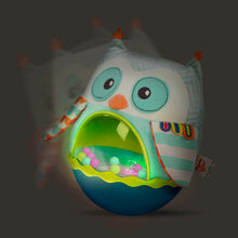 Load image into Gallery viewer, B. Toys Owl Be Back Soft Roly Poly Owl