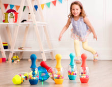 Load image into Gallery viewer, B. Light Up Toy Bowling Set for Kids - Let's Glow Bowling