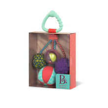 Load image into Gallery viewer, B. Toys Sounds So Squeezy Rattle Balls