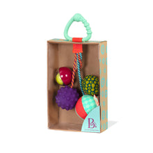 Load image into Gallery viewer, B. Toys Sounds So Squeezy Rattle Balls