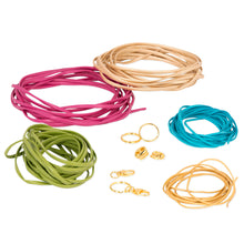 Load image into Gallery viewer, Craftabelle – Suede, Braid, & Leatherette Creation Kit – Bracelet Making Kit