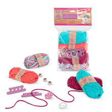 Load image into Gallery viewer, Craftabelle – Finger Knit Creation Kit – Beginner Knitting Kit