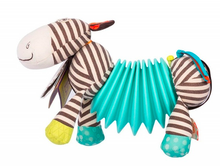 Load image into Gallery viewer, B. Toys Squeezy Zeeby Soft Accordion Zebra