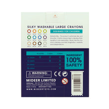 Load image into Gallery viewer, Mideer Silky Colorful Crayon Washable and Twist-able Silky Crayon-12  Early Learning Tool