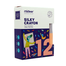 Load image into Gallery viewer, Mideer Silky Colorful Crayon Washable and Twist-able Silky Crayon-12  Early Learning Tool