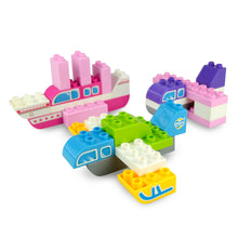 Load image into Gallery viewer, HPD Building Blocks Set 46 pc Vehicles - Little Inventor Cruise Ship, Boat, Airplane and More!
