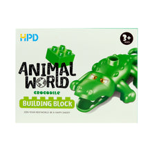 Load image into Gallery viewer, HPD Building Blocks Set - Animal World Crocodile for 3 years and up - Duplo Compatible