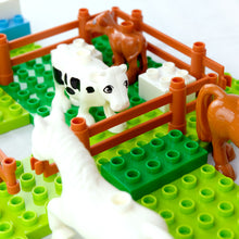 Load image into Gallery viewer, HPD Building Blocks Set 163 pc - The Harvest Party - Chicken, Horse, Dog, Goat, Cow & More!