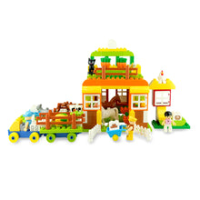 Load image into Gallery viewer, HPD Building Blocks Set 163 pc - The Harvest Party - Chicken, Horse, Dog, Goat, Cow & More!