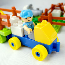 Load image into Gallery viewer, HPD Building Blocks Set 163 pc - The Harvest Party - Chicken, Horse, Dog, Goat, Cow & More!