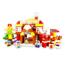 Load image into Gallery viewer, HPD Building Blocks Set 167 pc Christmas Blocks - Little Inventor Snowman, Santa Claus & More!