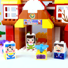 Load image into Gallery viewer, HPD Building Blocks Set 167 pc Christmas Blocks - Little Inventor Snowman, Santa Claus & More!