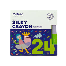 Load image into Gallery viewer, MiDeer 24 pc Silky Washable Large Crayons - Silky and Smooth Crayons for Ages 3 years and Up