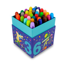 Load image into Gallery viewer, MiDeer 36 pc Silky Washable Crayons - Silky and Smooth Crayons for Ages 3 years and Up