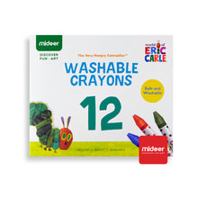 Load image into Gallery viewer, MiDeer 12 pc Washable Crayons - High Quality Easy to Wash and Safe Markers for Kids