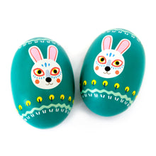 Load image into Gallery viewer, Mideer Bright Colored Wooden Sand Egg Shaker- Rabbit Instrument Percussion Sands Musical Toys for Kids