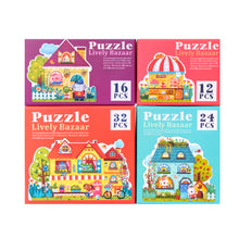 Load image into Gallery viewer, Mideer 4 in 1 Puzzle Fairy Town Educational Toy