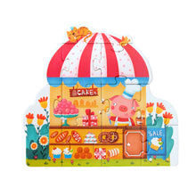 Load image into Gallery viewer, Mideer 4 in 1 Puzzle Fairy Town Educational Toy