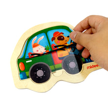 Load image into Gallery viewer, Mideer Creative Puzzle Toy Mini-Discovery-Puzzle Car for Preschool Kids