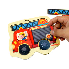 Load image into Gallery viewer, Mideer Creative Puzzle Toy Mini-Discovery-Puzzle Fire Engine for Preschool Kids
