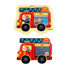 Load image into Gallery viewer, Mideer Creative Puzzle Toy Mini-Discovery-Puzzle Fire Engine for Preschool Kids