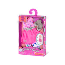 Load image into Gallery viewer, Glitter Girls Stay Sparkly Dress & Leggings Regular Outfit - 14" Doll Clothes & Accessories For Girls Age 3 & Up