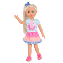 Load image into Gallery viewer, Glitter Girls Poodle Cuddles Fashion Outfit with Hair Bow – 14-inch Doll Clothes and Accessories for Kids Ages 3 and Up