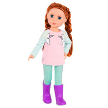 Load image into Gallery viewer, Glitter Girls Unicorn Dreaming Fashion Outfit (Pink) – 14-inch Doll Clothes and Accessories for Kids Ages 3 and Up