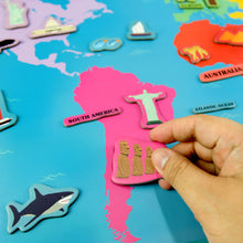 Load image into Gallery viewer, Mideer Magnetic Puzzle Hello World Magnetic Puzzle of the World