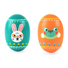 Load image into Gallery viewer, Mideer Bright Colored Wooden Sand Egg Shaker- Rabbit Instrument Percussion Sands Musical Toys for Kids