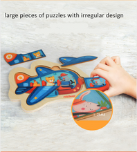 Load image into Gallery viewer, Mideer Creative Puzzle Toy Mini-Discovery-Puzzle Plane for Preschool Kids