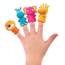 Load image into Gallery viewer, B. Toys Pinky Pals Zoo Finger Crew Finger Puppets