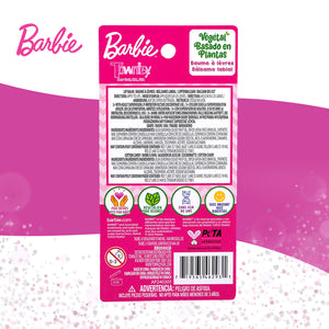 Barbie 2pc Flavoured Lip Balm Non Toxic – Plant Based Makeup Toys for Kids Ages 3 and Up