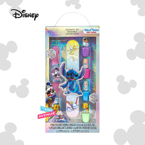 Disney 100 Cosmetic Set with Nail Polish, Nail File, and Lip Gloss Plant Based Makeup Toys for Kids Ages 3 years and Up