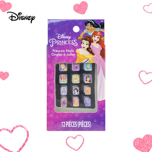 Disney Princess Press On Nails for Girls 12 pieces – Makeup Toys for Kids Ages 3 years and Up