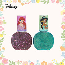 Load image into Gallery viewer, Disney Princess 2pc Nail Polish Non Toxic – Water Based Makeup Toys for Kids Ages 3 years and Up
