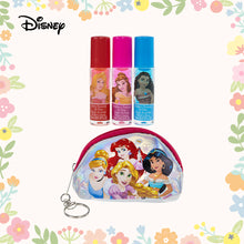 Load image into Gallery viewer, Disney Princess 3pc Flavoured Roll On Lip Gloss with Bag Non Toxic – Plant Based Makeup Toys for Kids Ages 3 years and Up
