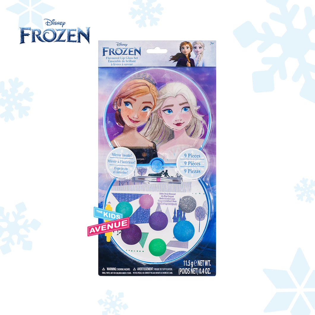 Disney Frozen Lip Balm Compact Set Non Toxic – Plant Based Makeup Toys for Kids Ages 3 years and Up