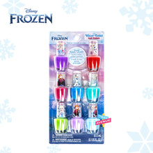 Load image into Gallery viewer, Disney Frozen 8pc Scented Nail Polish Set for Girls Non Toxic – Water Based Nail and Makeup Toys for Kids Ages 3 years and Up
