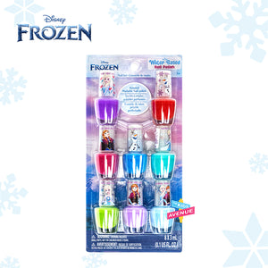 Disney Frozen 8pc Scented Nail Polish Set for Girls Non Toxic – Water Based Nail and Makeup Toys for Kids Ages 3 years and Up